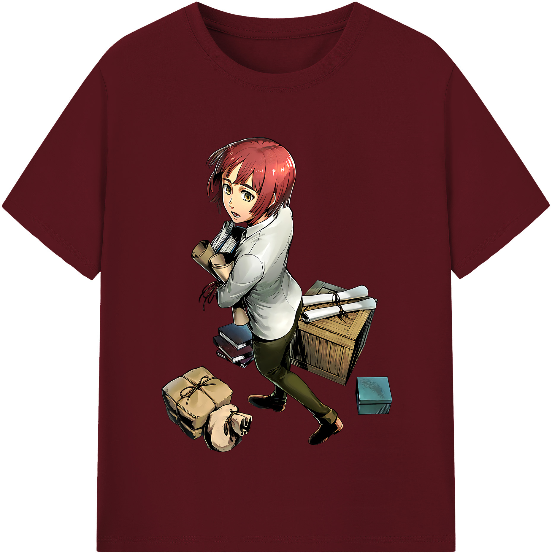（画像用） 進撃の巨人 Attack on Titan 綿100％半袖Tシャツ（フロントプリント）